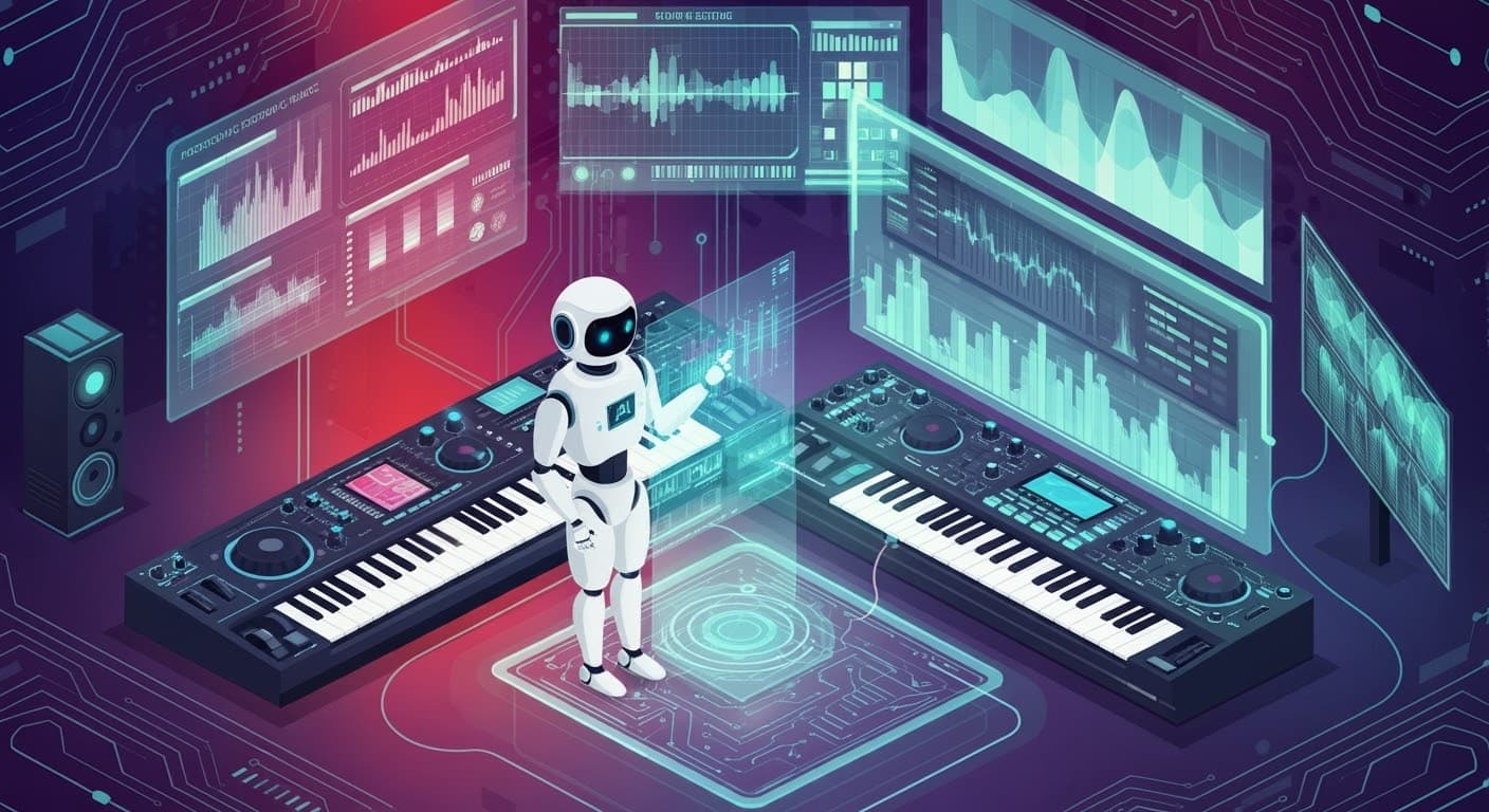 Robot making music